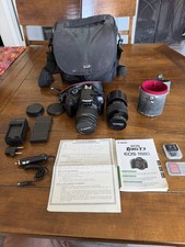 Canon EOS Rebel T3 Camera Bundle Batteries, Charger, Bag, Macro Lens