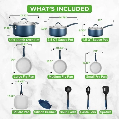 NutriChef Cookware Set - Thumbnail 5