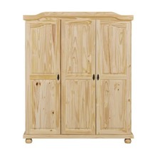 Armadio a 3 Ante in Legno Appendiabiti Mobile Camera da Letto Cabina Guardaroba