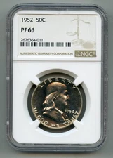 1952 Franklin Silver Half Dollar NGC PF (PR) 66