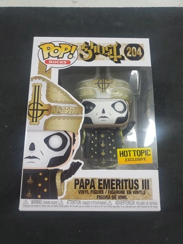 Funko Pop! Rocks Ghost Papa Emeritus III #204 Hot Topic Exc Figure W/PROTECTOR
