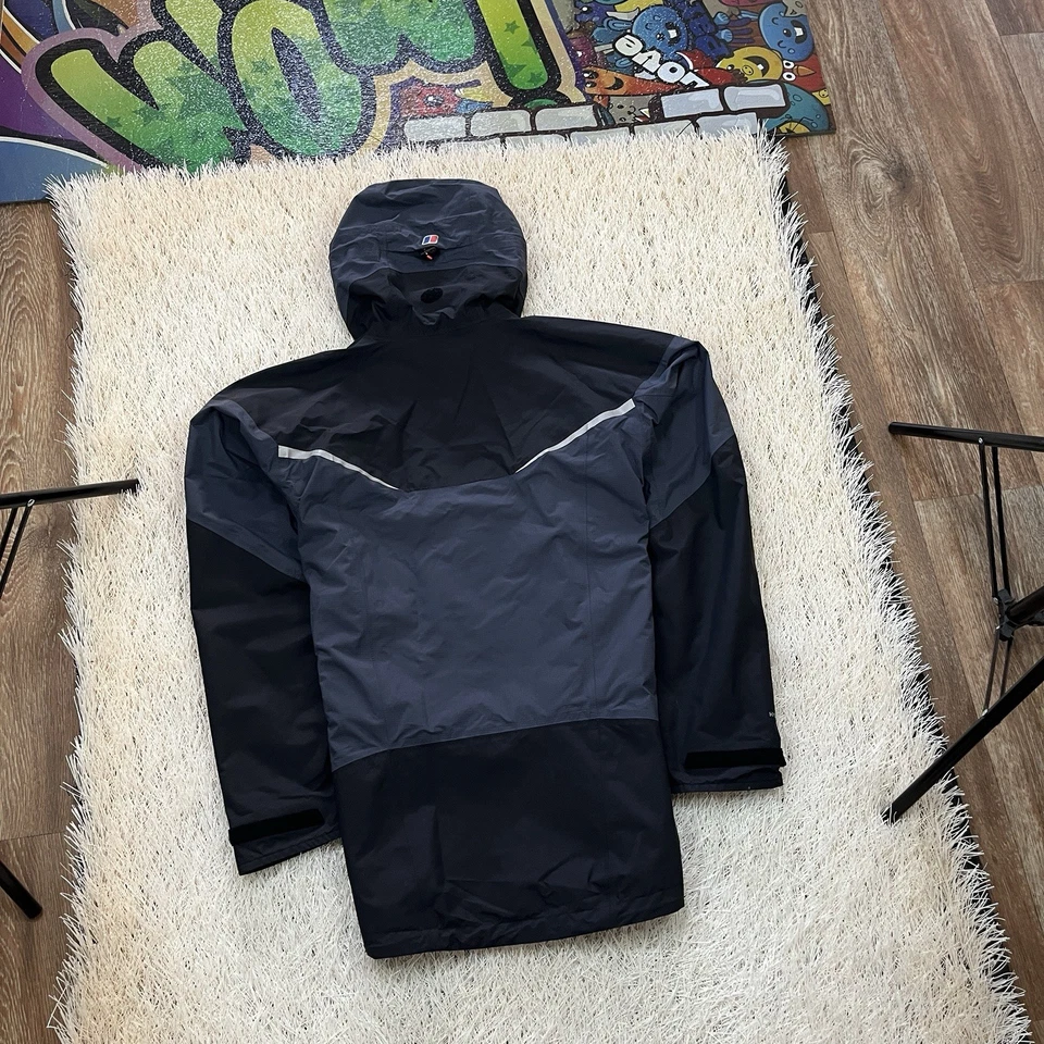 CHAQUETA BERGHAUS HYDROSHELL ELITE ARREG GORE-TEX IMPERMEABLE ABRIGO CON CAPUCHA Pequeña Foto 2 de 4