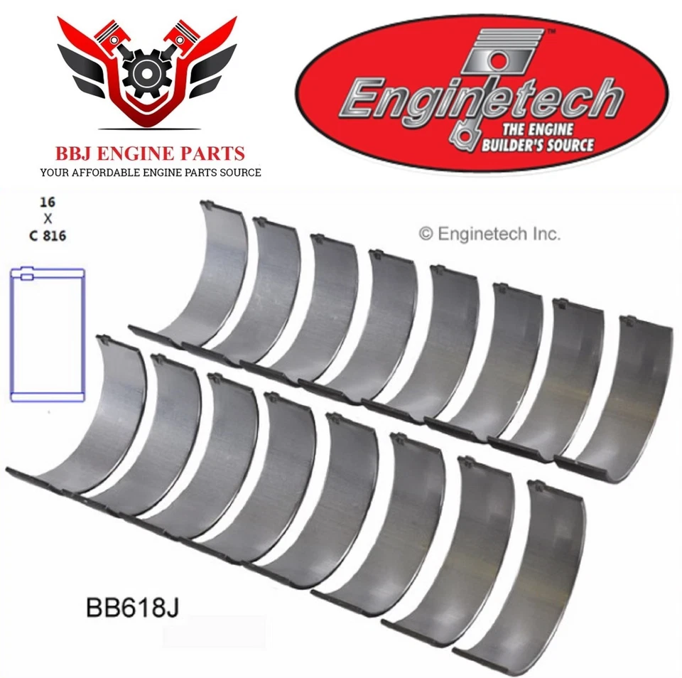 Rodamientos de varilla Enginetech para Ford Lincoln Mercury 429 460 V8 1968-1997  Foto 3 de 3