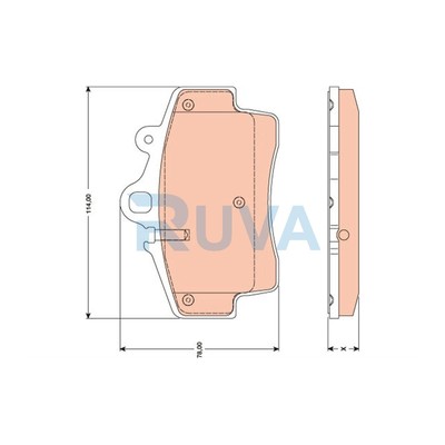 Fits Porsche Cayman Boxster 2.7 3.4 + Other Models Ruva Front Brake Pads Set