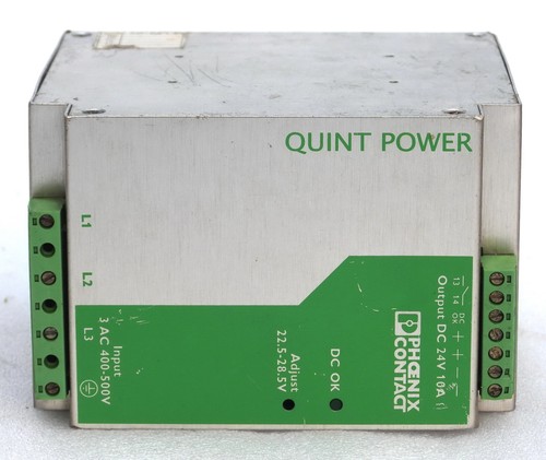 PHOENIX CONTACT QUINT-PS-3X400-500AC/24DC/10 SWITCHED POWER SUPPLY UNIT 50-60 HZ - Picture 6 of 7