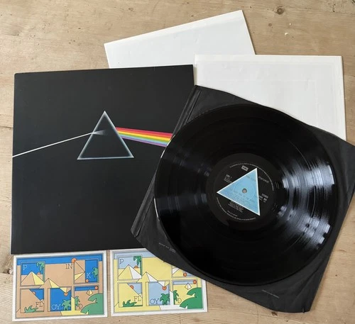 PINK FLOYD Dark Side Of The Moon SOLID BLUE TRIANGLE UK 1st Press A2/B2 1973 VG+