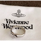 Vivienne Westwood Women's Accessories Ring Silver Brass Design Style Pattern