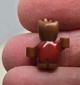 LEGO Super Heroes Baby Groot Minifigure Red Outfit w/ Zipper Marvel 76080