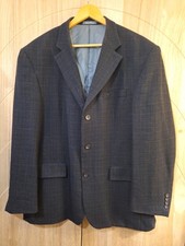 Oscar De LA Renta Plaid Wool Blazer