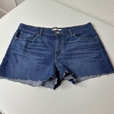 Levi s Classic 90s Style Bermuda Cutoff Denim Shorts Medium Wash Size 32