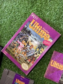 Ultima Exodus (Nintendo) NES cib Good Condition Good Box, Manual Game