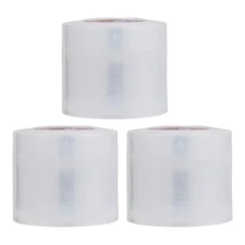 3 rolls of Disposable Protection Film Lip Stretchy Film Makeup Plastic Wrap