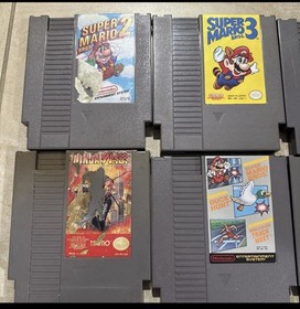 Nintendo NES Game Lot Super Mario Bros 2 3 Duck Hunt Ninja Gaiden Excitebike