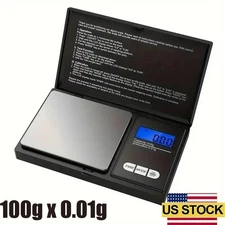 Digital Pocket Scale 0.01 Precision Jewelry Gold Silver Coin Gram 100g x 0.01g