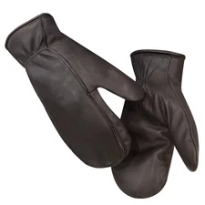 Mens Leather Thermal Glove Lambskin Mittens Outdoor Lined GM033