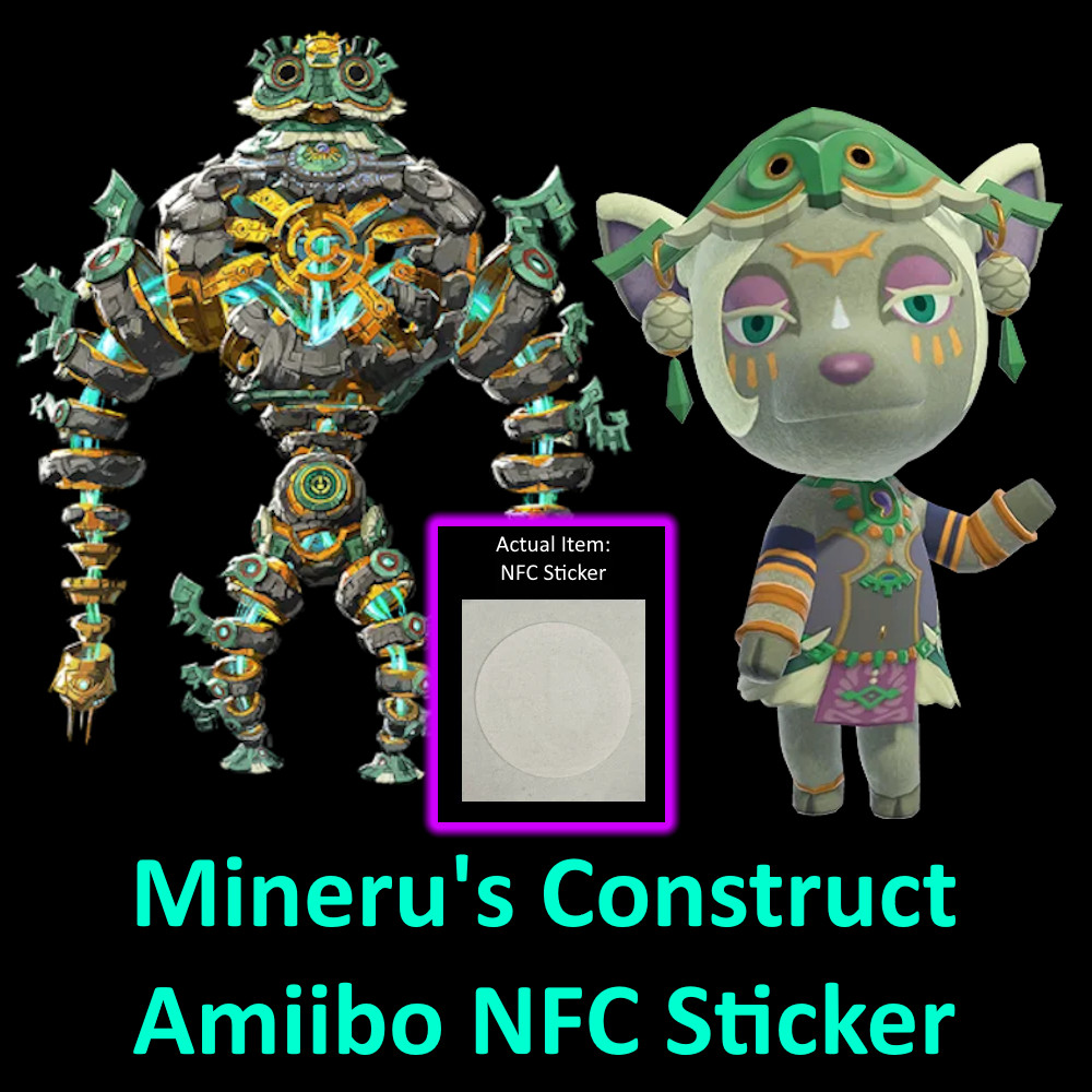 Mineru - Amiibo NFC Sticker - Works with Animal Crossing New Horizons 3.0 Update