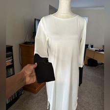 Florituna White And Black Sweater Dress Size Small