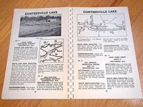 1957 THE NASHVILLE TENNESSEAN - BOATING & FISHING GUIDE with Large Map 148 pages - Picture 7 of 12