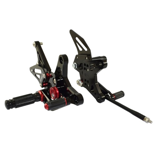 Pedales ajustables para reposapiés traseros para KAWASAKI Ninja ZX-6R 2009-2023 - Imagen 11 de 23