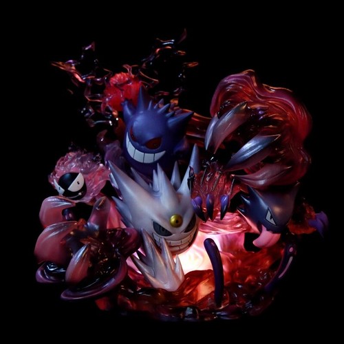 LED Gengar Family 29cm Figure Model Max Statue Toys Decoration Birthday Gift - Picture 2 of 9