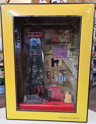 MTH, #30-9027, RAIL KING, OPERATING OIL DERRICK #455, SUNOCO, NIB (F45)