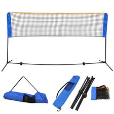 Portable Badminton Set Net Nylon Height Adjustable Sport Backyard Party Play
