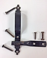 Vtg Outdoor Metal Gate Latch with Handle for Heavy Duty Wooden Fence Gate Parts