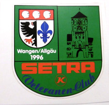 Werbe-Aufkleber Setra Veteranen Club Wangen Allgäu 1996 Bus Omnibus Oldtimer