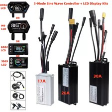 E-bike12V-72V 17A-30A 250-1000W 3-Mode Sine W...