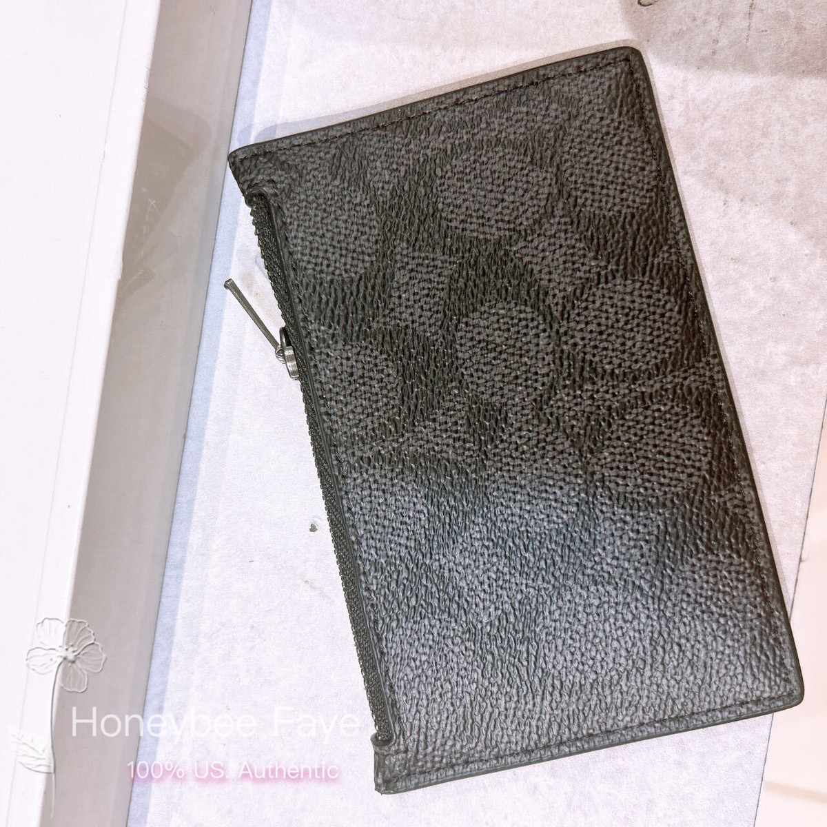 NWT Coach MEN'S Zip Card Case In Signature CV764 | eBay