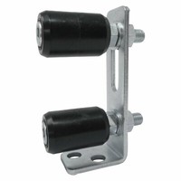 Rolltorlager 150 Mm Einstellbar Mit 2 Rollen Ø 40 X 60 Mm Schwarz RolltorfüHrung