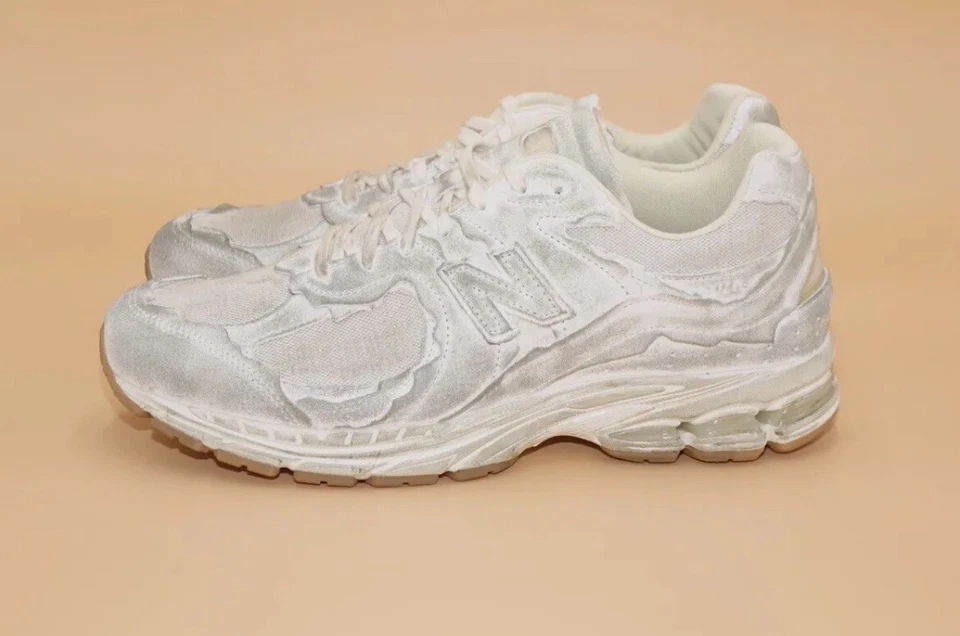 Size 9.5 - New Balance 2002R Protection Pack White Gum Distressed - Image 3 of 4