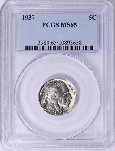 1937 Buffalo Nickel PCGS MS65