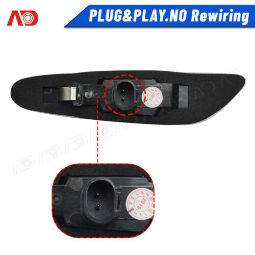 Luz de señalización lateral LED secuencial de 2 piezas para BMW E60 E61 E82 E88 E90 E91 E92 E93 - Imagen 4 de 11