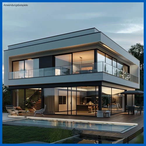 Bodenprofil Eco Ganzglasgeländer Glasgeländer Geländer Glas Alu 1,0kN Aufgesetzt - Bild 7 von 54