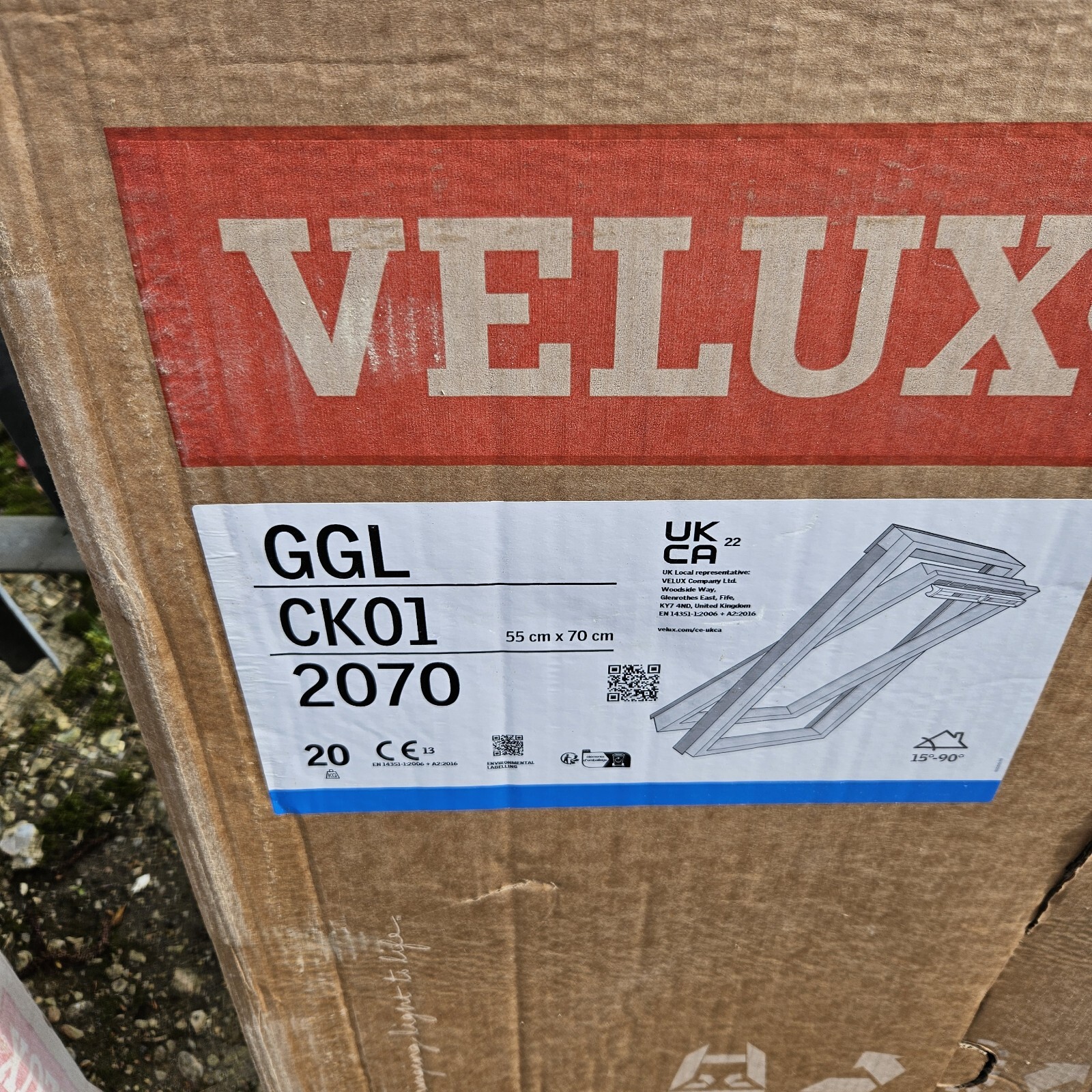 Velux Roof Window GGLCK012070 with Flashing Kit EDPCK012000 eBay