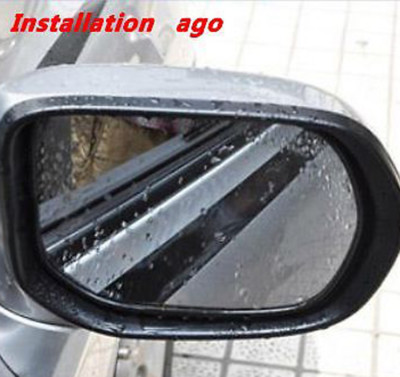 2-PC Mirror Rain Visors - Carbon Fiber Rain Guards For Car Side Mirrors