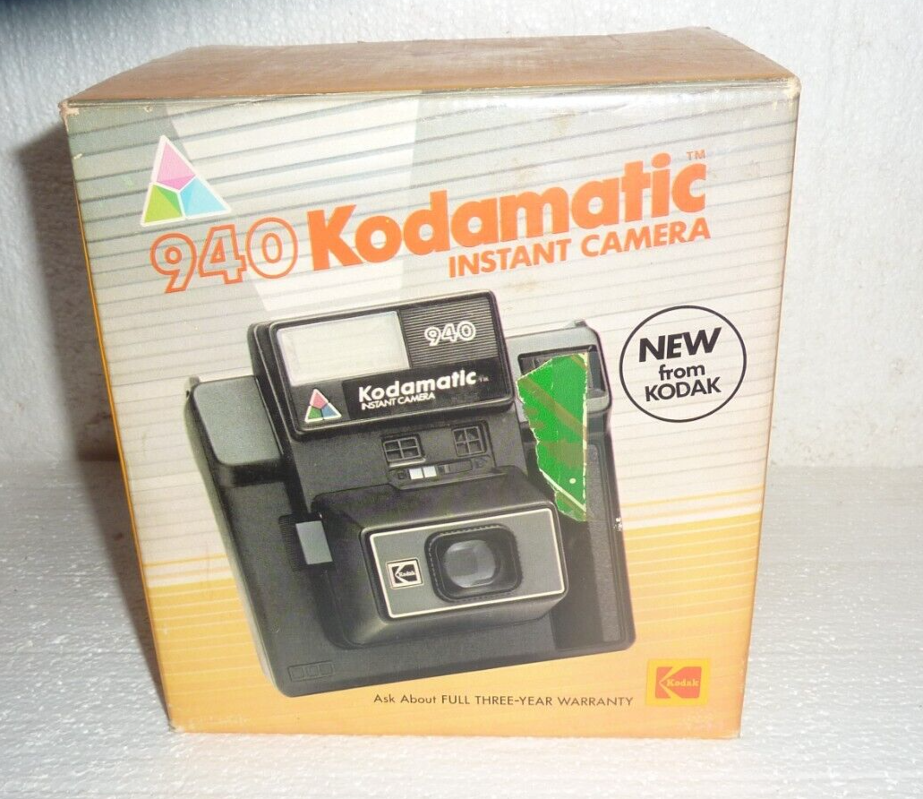 Kodamatic 940 Instant Camera Vintage With Box Untested