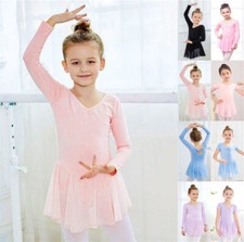 Kids Girls Ballet Dress Gymnastics Leotard Dancewear Ballerina Costume Outfit