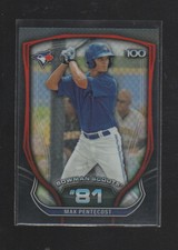 MAX PENTECOST 2015 BOWMAN SCOUTS' TOP 100 CARD #BTP-81