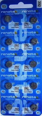 392 RENATA SR41W SR41 (10 piece) Watch Battery Free Shipping Authorized Seller