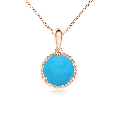 Rope-Framed Claw-Set Citrine Solitaire Pendant in 925 Sterling Silver for women