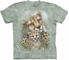 The Mountain Cheetah Cat Fast Tiger King Spotted Animal Cotton T-Shirt M-5X