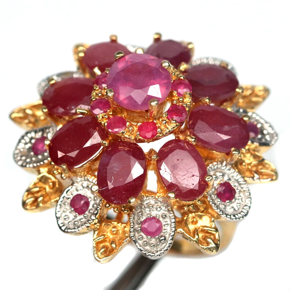 Heated Gemstone Pink Ruby Ring 925 Sterling Silver Size 8.25 - Image 3 of 4