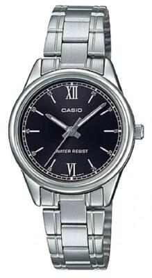 Casio Black Dial Stainless Steel Strap Women's Analog Watch LTP-V005D-1B2UDF