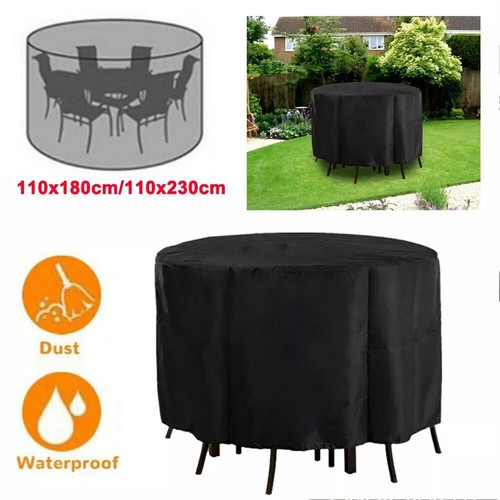 Heavy Duty Round Patio Furniture Cover Waterproof Outdoor Table