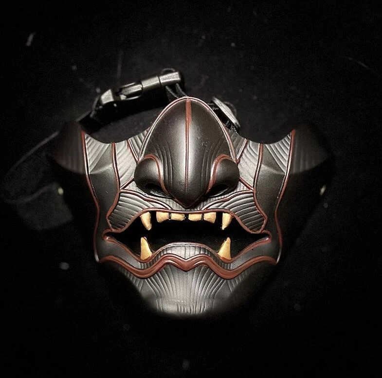 Japanese Hannya Half Face Mask Demon Oni Samurai Noh Kabuki Prajna Devil Masks
Opens in a new window