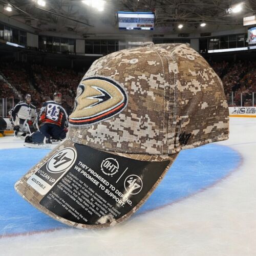'47 Anaheim Ducks Limpieza OHT Digital Camuflaje Correa Ajustable Sombrero Papá Gorra - Imagen 2 de 11