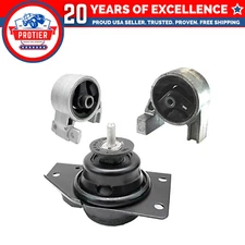 Fits 2006-2011 Hyundai Accent 1.6L Front Low/Upper & Rear Motor Mount 3pc :