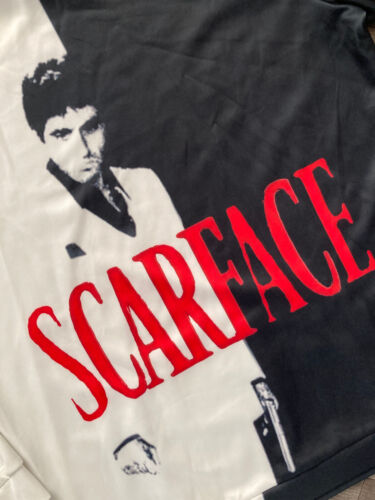 New Scarface Hoodie Black White Double Sided Sweatshirt Black White Size 2XL ,XL - Picture 10 of 23
